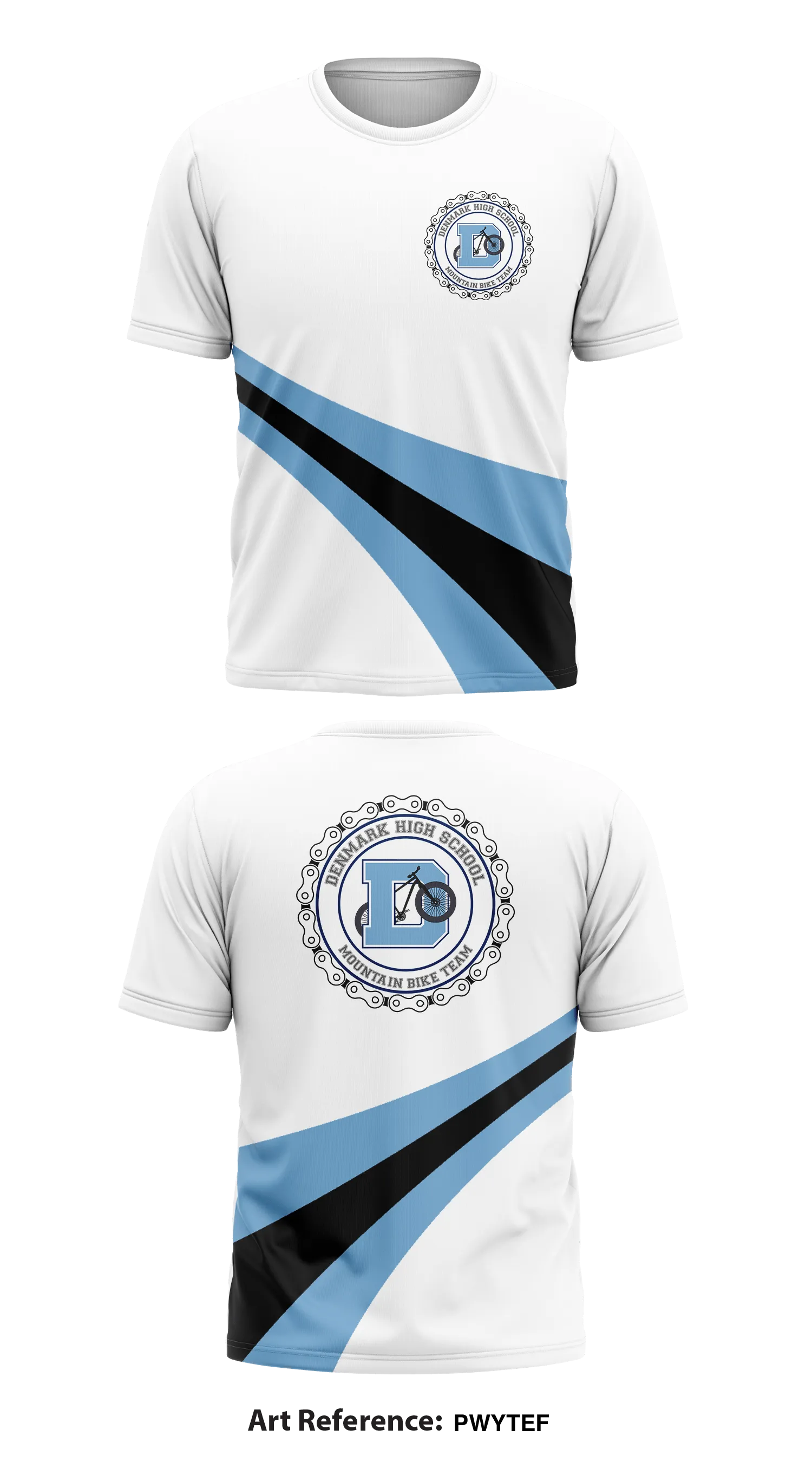 Denmark High School Mountain Bike Team Store 1 Core Men's SS Performance Tee - PWyTef