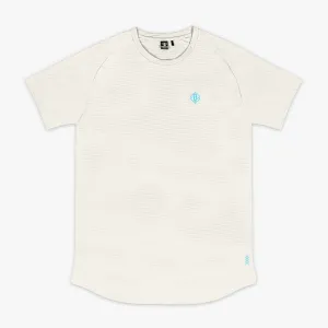 Diamond Tech Tee - Bone/Light Blue