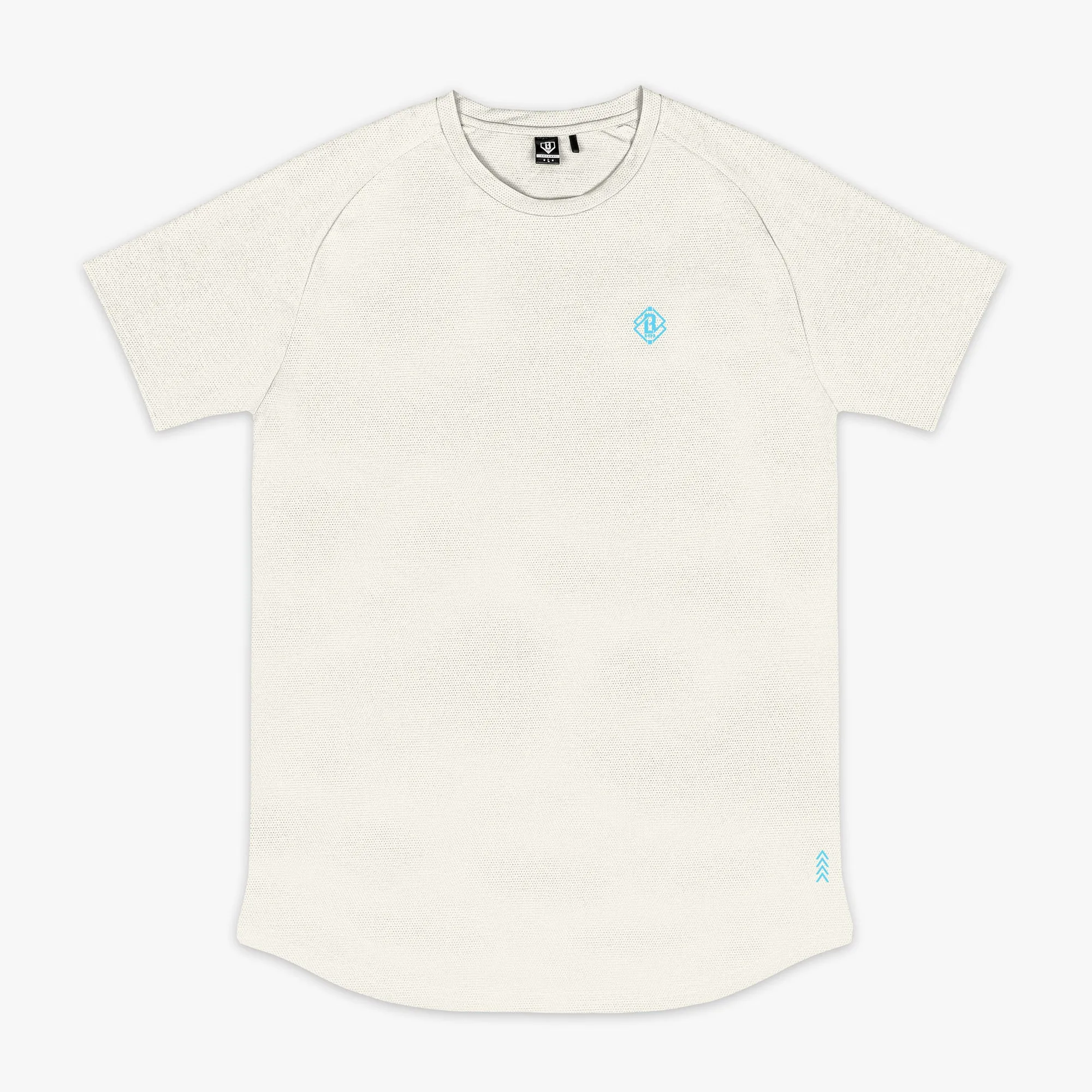 Diamond Tech Tee - Bone/Light Blue