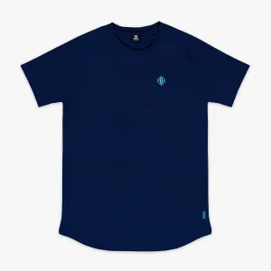 Diamond Tech Youth Tee - Navy/Light Blue