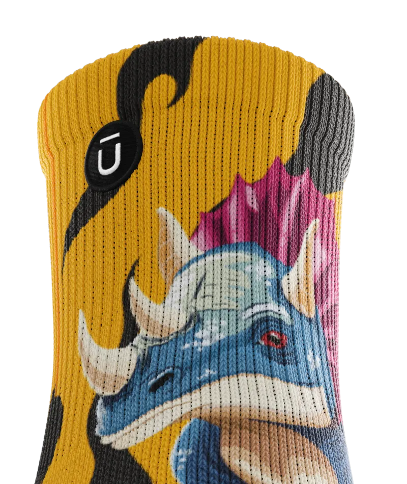 Dino Quarter Socks
