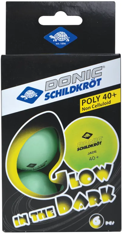 Donic Glow Popps 6pk 40mm Table Tennis Balls