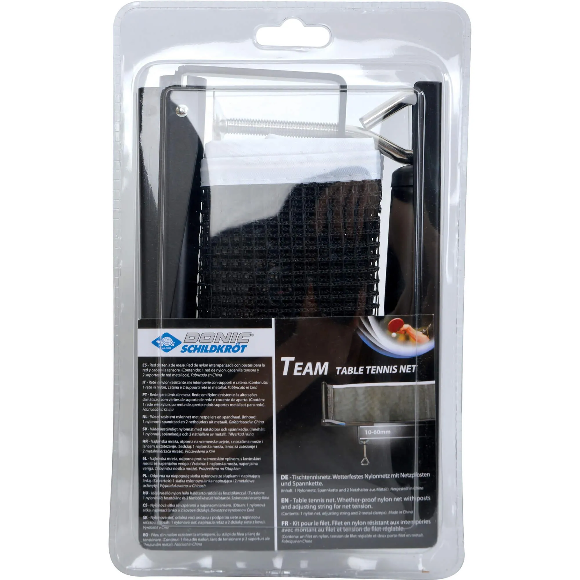 Donic Schildkrot Team Table Tennis net and Post Set