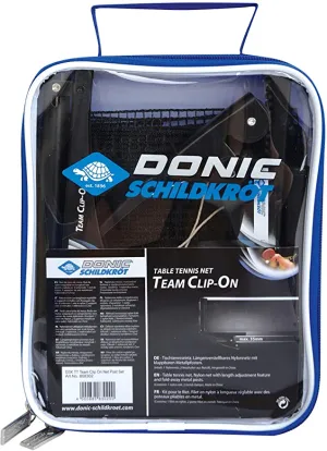 Donic Schildrot Team Clip-On Table Tennis Net