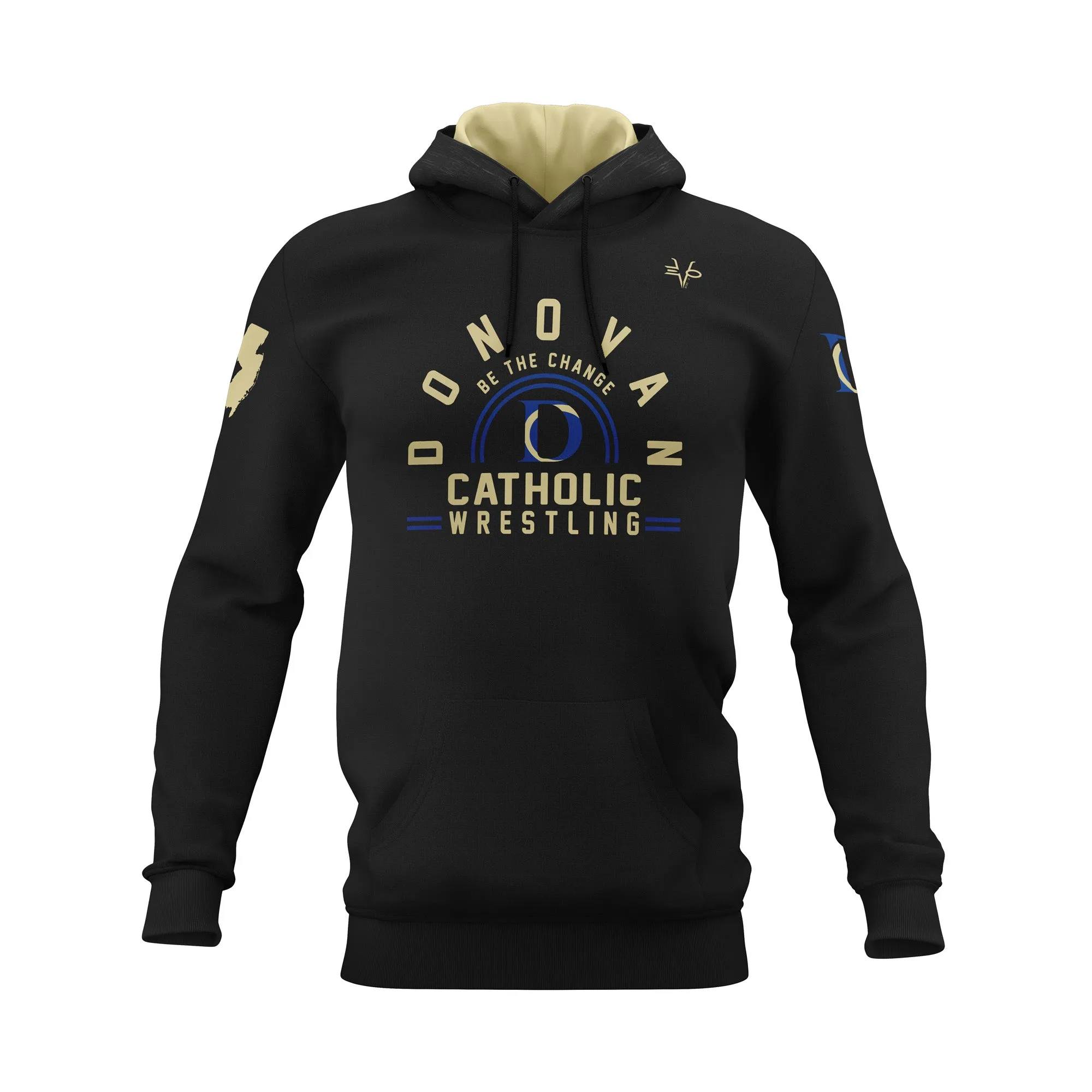 Donovan Wrestling Full Dye Hoodie Black