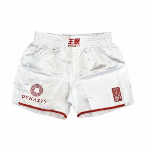 Dynasty Flagship Muay Thai / Sanda Fight Shorts V2 (White)