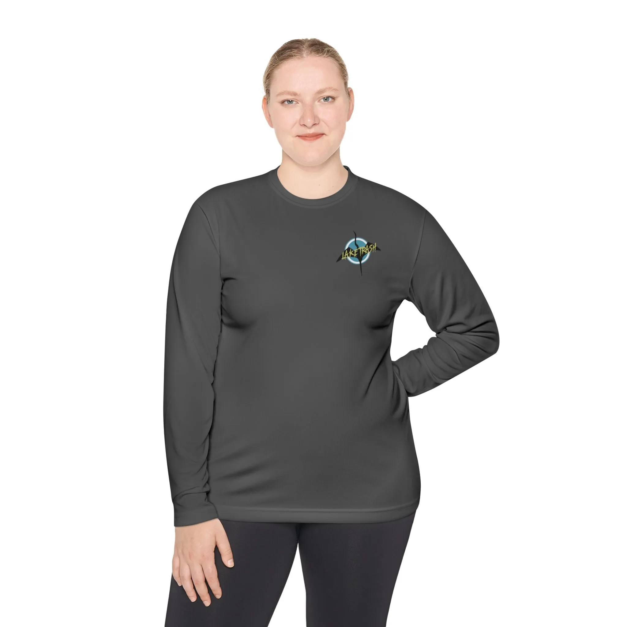 Eco-Friendly Unisex Long Sleeve Tee - 'Lake Trash' Design for Outdoor Lovers