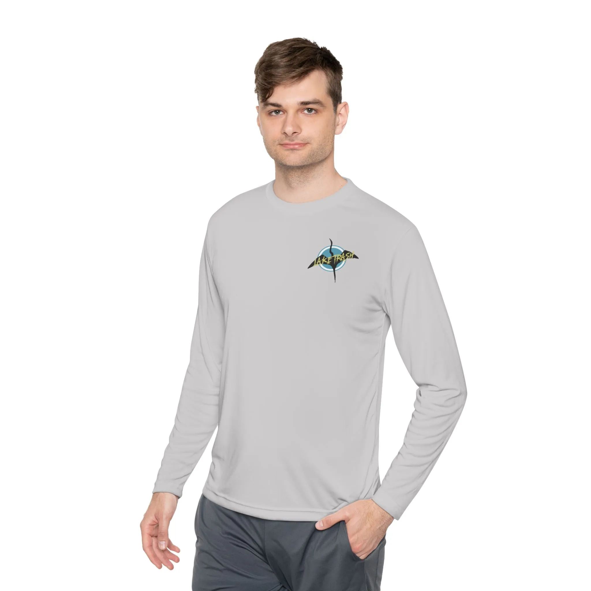 Eco-Friendly Unisex Long Sleeve Tee - 'Lake Trash' Design for Outdoor Lovers