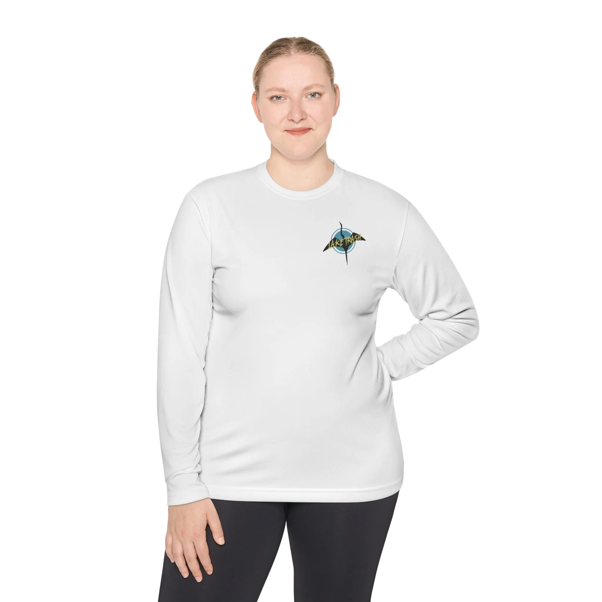 Eco-Friendly Unisex Long Sleeve Tee - 'Lake Trash' Design for Outdoor Lovers
