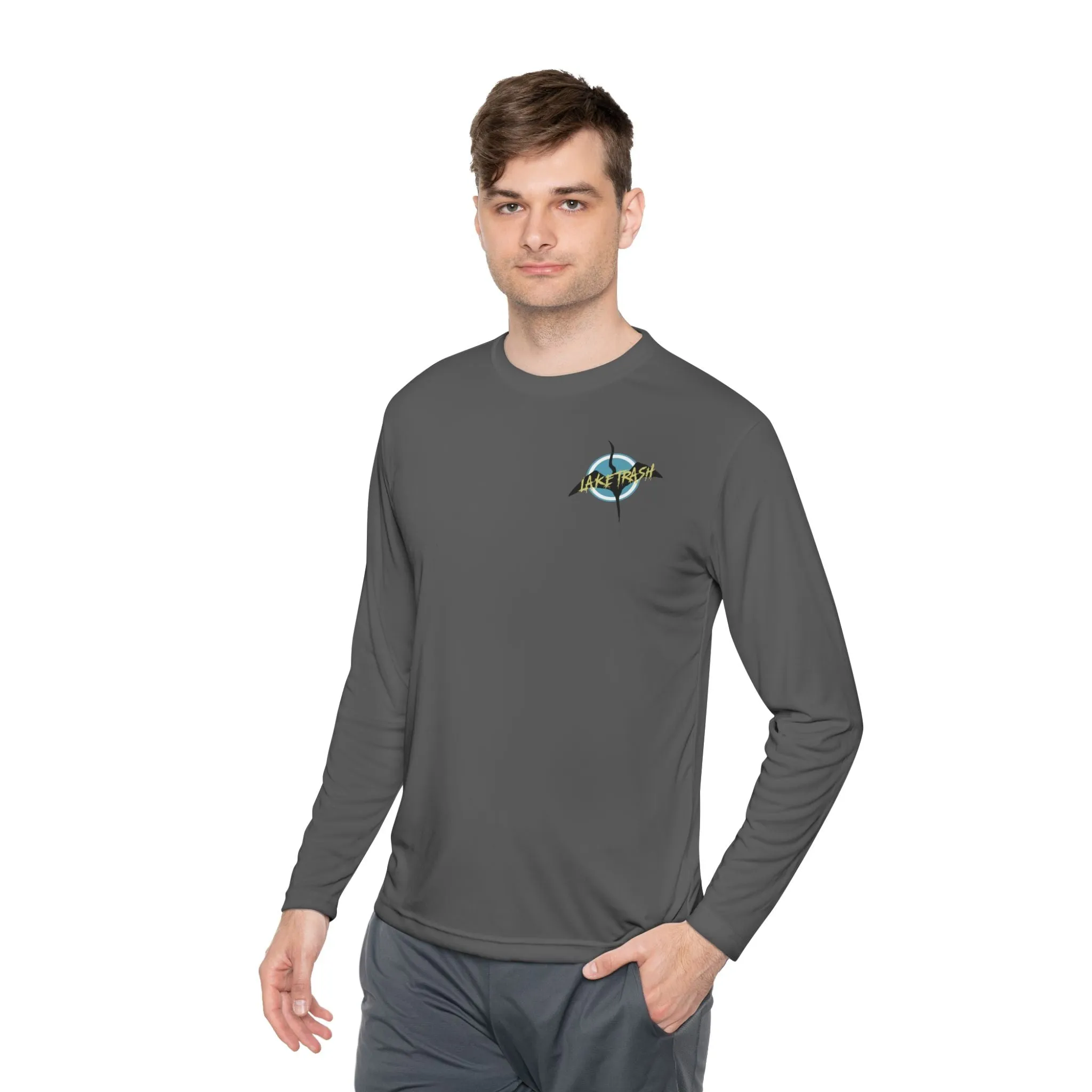 Eco-Friendly Unisex Long Sleeve Tee - 'Lake Trash' Design for Outdoor Lovers