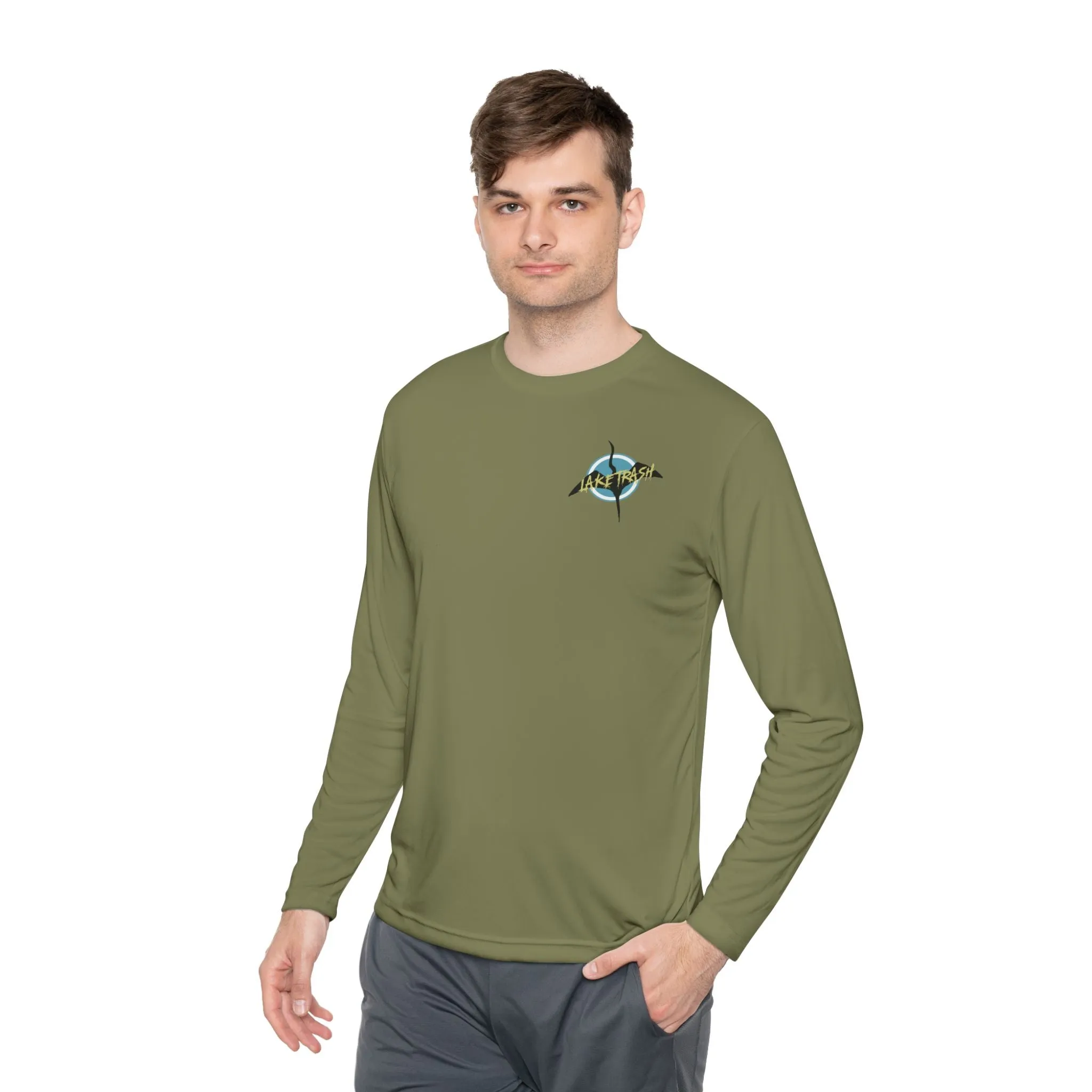 Eco-Friendly Unisex Long Sleeve Tee - 'Lake Trash' Design for Outdoor Lovers