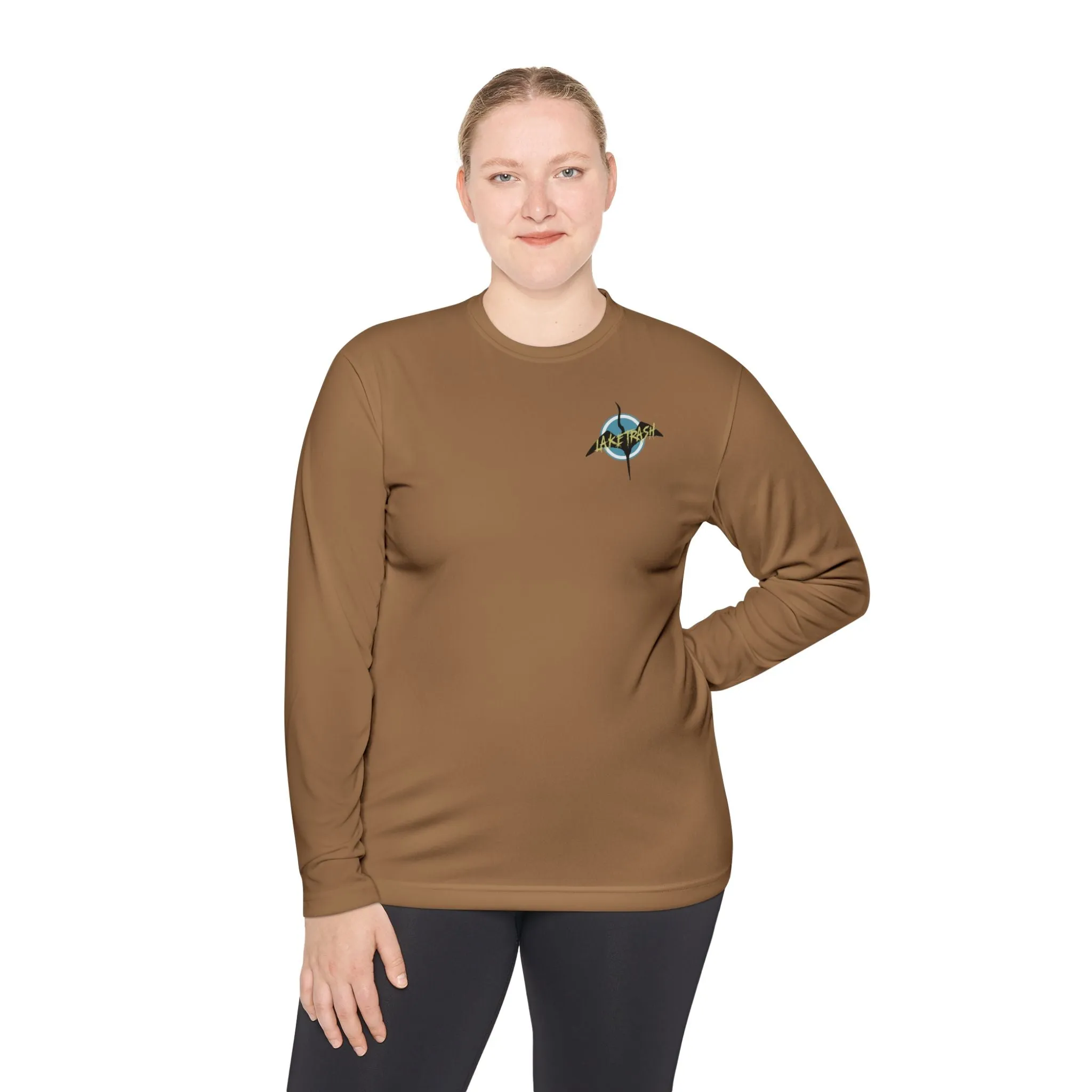 Eco-Friendly Unisex Long Sleeve Tee - 'Lake Trash' Design for Outdoor Lovers