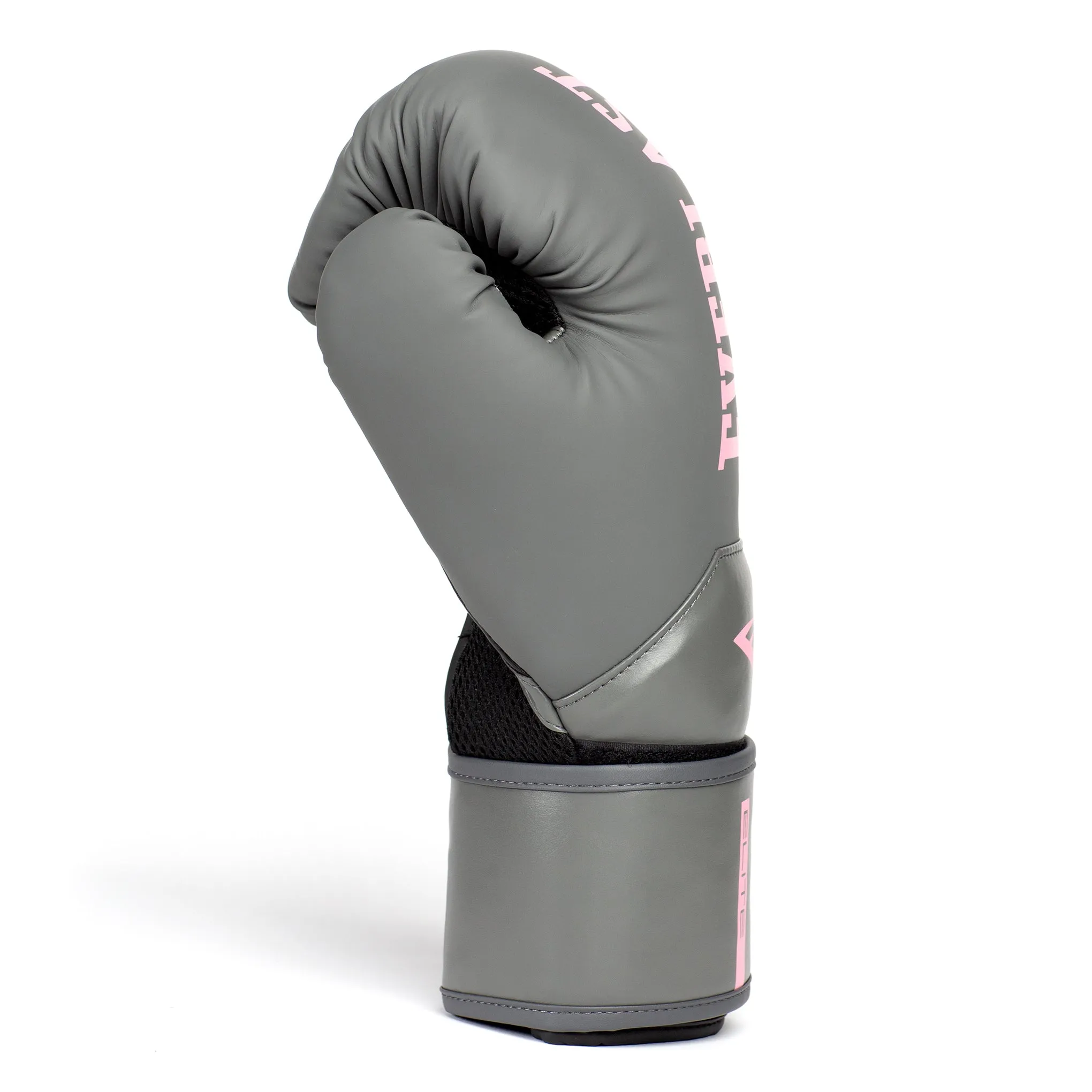 ELITE 2 BOXING GLOVES - GREY & PINK