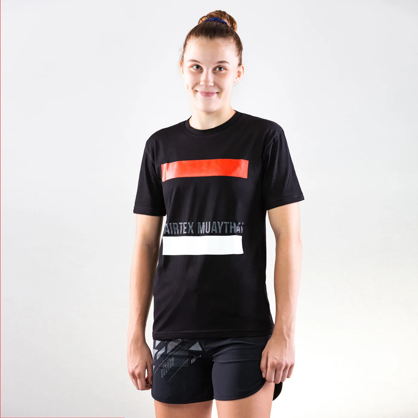 Fairtex Muay Thai Black/Red Striped T-Shirt