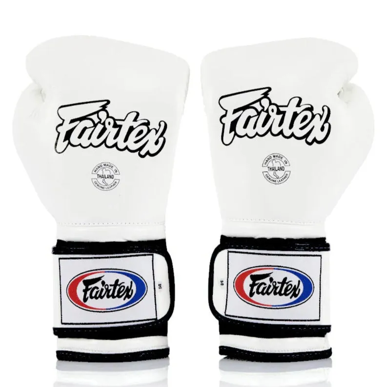 Fairtex Pro Training Mexican Boxing Gloves BGV9 White