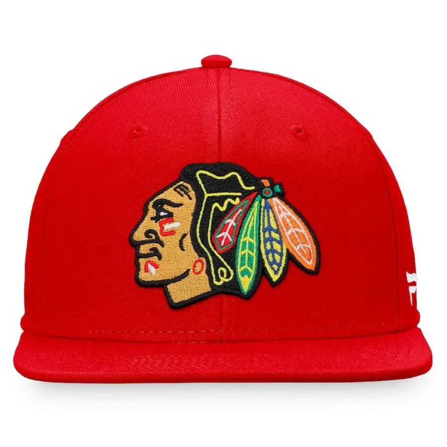 Fanatics Core Snapback Hat - Chicago Blackhawks Red