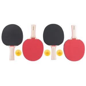 FR 130 2* Set of 4 Free Table Tennis Bats and 3 Balls
