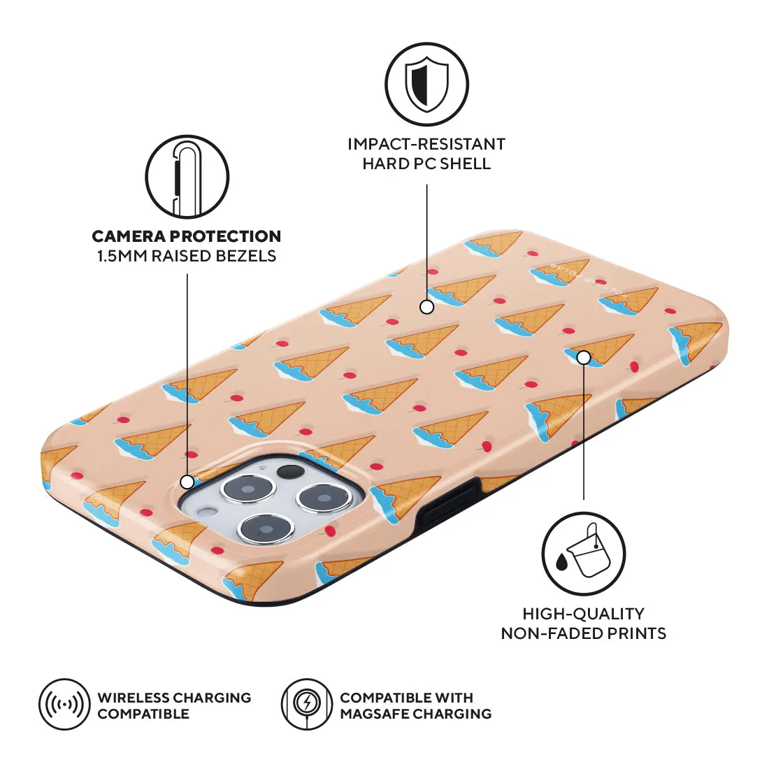 Fujisan Peach Ice Cream - iPhone 12 Pro Max Case