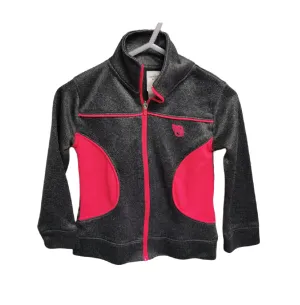 GIRL SIZE 3 YEARS - OSHKOSH, Fitted Athletic Zippered Jacket EUC B28