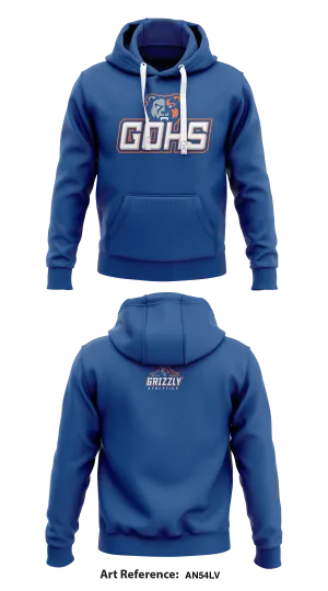 Grand Oaks High School Store 1  Core Men's Hooded Performance Sweatshirt - AN54Lv
