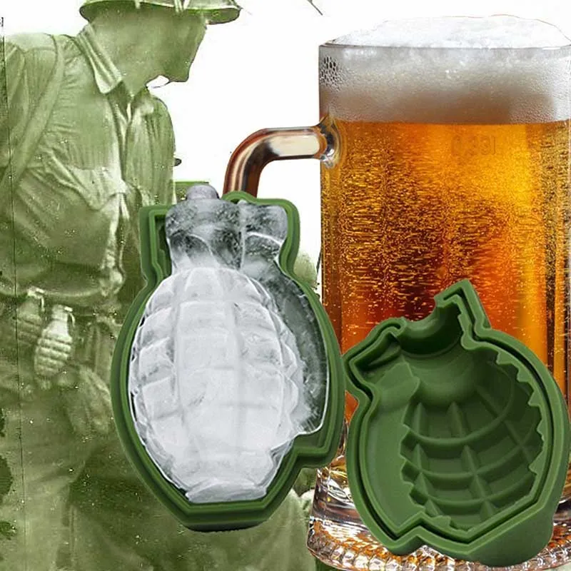 Grenade Ice Cube Mold