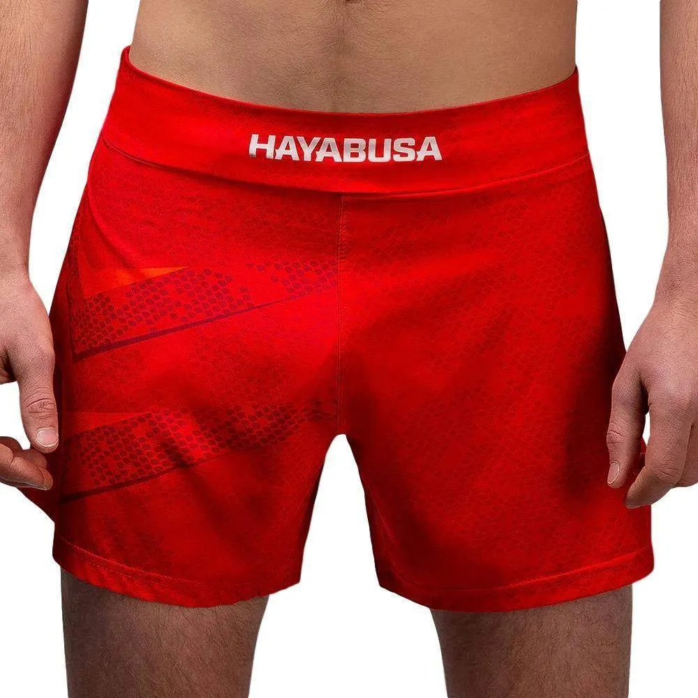 HAYABUSA® Arrow Kickboxing Shorts | Training Wrestling Fight Shorts Men's Boxing MMA Combat BJJ Grappling Fitness Muay Thai Kickboxing