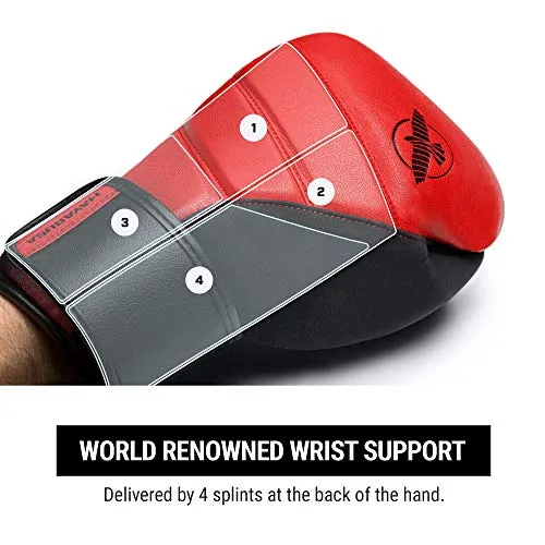 Hayabusa T3 Boxing Gloves - Red/Black, 12oz
