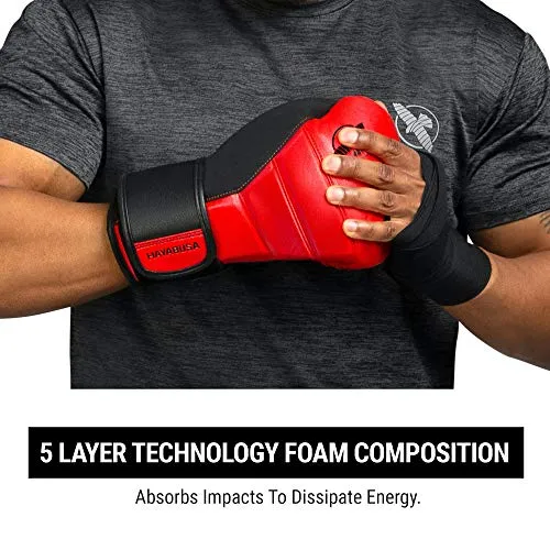 Hayabusa T3 Boxing Gloves - Red/Black, 12oz