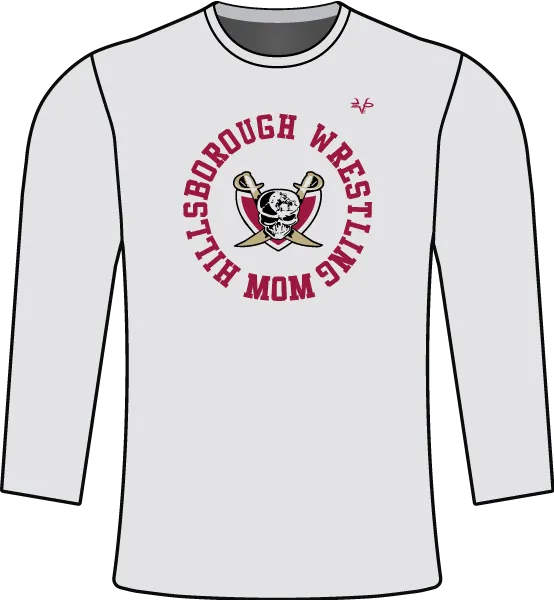 HILLSBOROUGH WRESTLING CLUB Semi Sublimated Long Sleeve Shirt 1 (MOM)