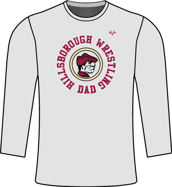 HILLSBOROUGH WRESTLING CLUB Semi Sublimated Long Sleeve Shirt 2 (DAD)