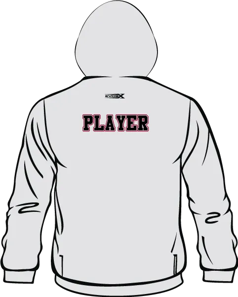 HILLSBOROUGH WRESTLING CLUB Semi Sublimated Silver Hoodie 2 (MOM)