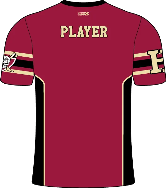 HILLSBOROUGH WRESTLING CLUB Sublimated Crew Neck Short Sleeve Jersey Cardinal