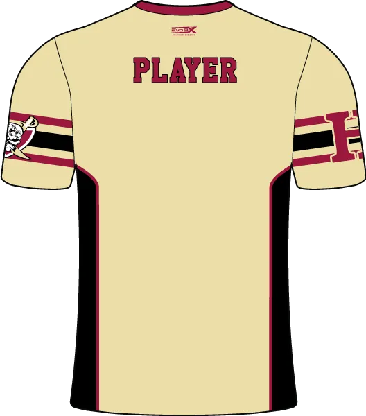 HILLSBOROUGH WRESTLING CLUB Sublimated Crew Neck Short Sleeve Jersey Gold