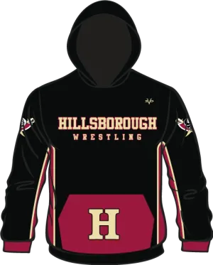 HILLSBOROUGH WRESTLING CLUB Sublimated Hoodie Black