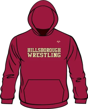 HILLSBOROUGH WRESTLING CLUB Sublimated Hoodie Cardinal