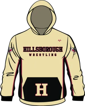 HILLSBOROUGH WRESTLING CLUB Sublimated Hoodie Gold