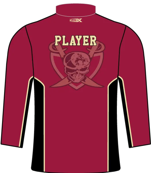 HILLSBOROUGH WRESTLING CLUB Sublimated Quarter Zip Jacket Cardinal