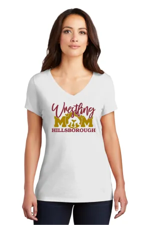 HILLSBOROUGH WRESTLING CLUB Women’s Tri-Blend T-Shirt White