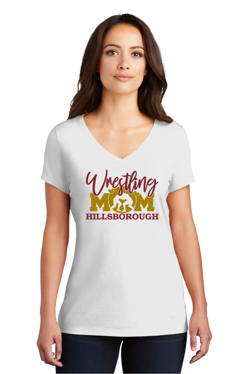 HILLSBOROUGH WRESTLING CLUB Women’s Tri-Blend T-Shirt White