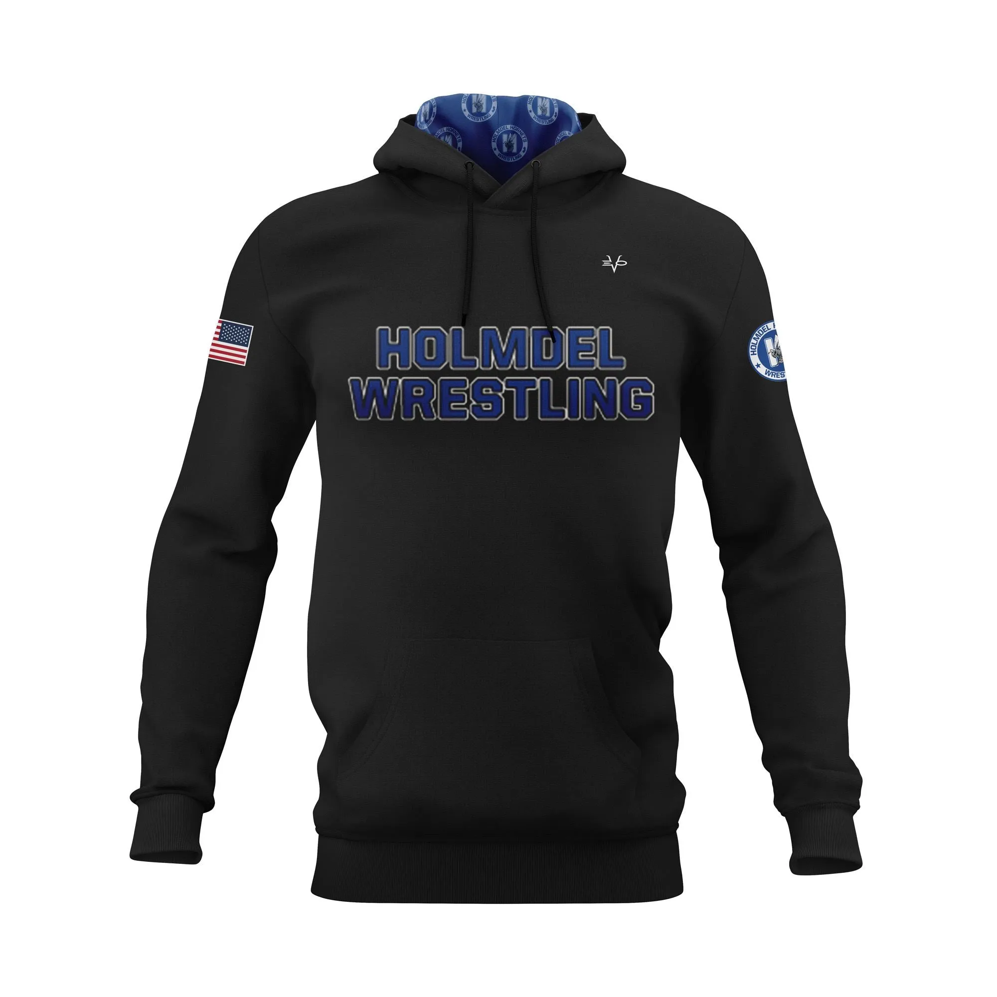 HOLMDEL WRESTLING Sublimated Black Hoodie