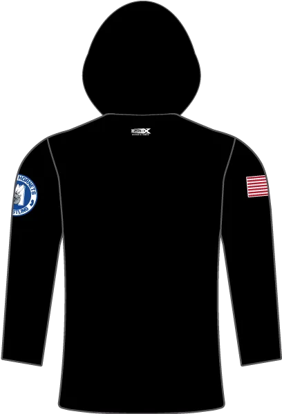 HOLMDEL WRESTLING Sublimated Lightweight Long Sleeve Black Hoodie