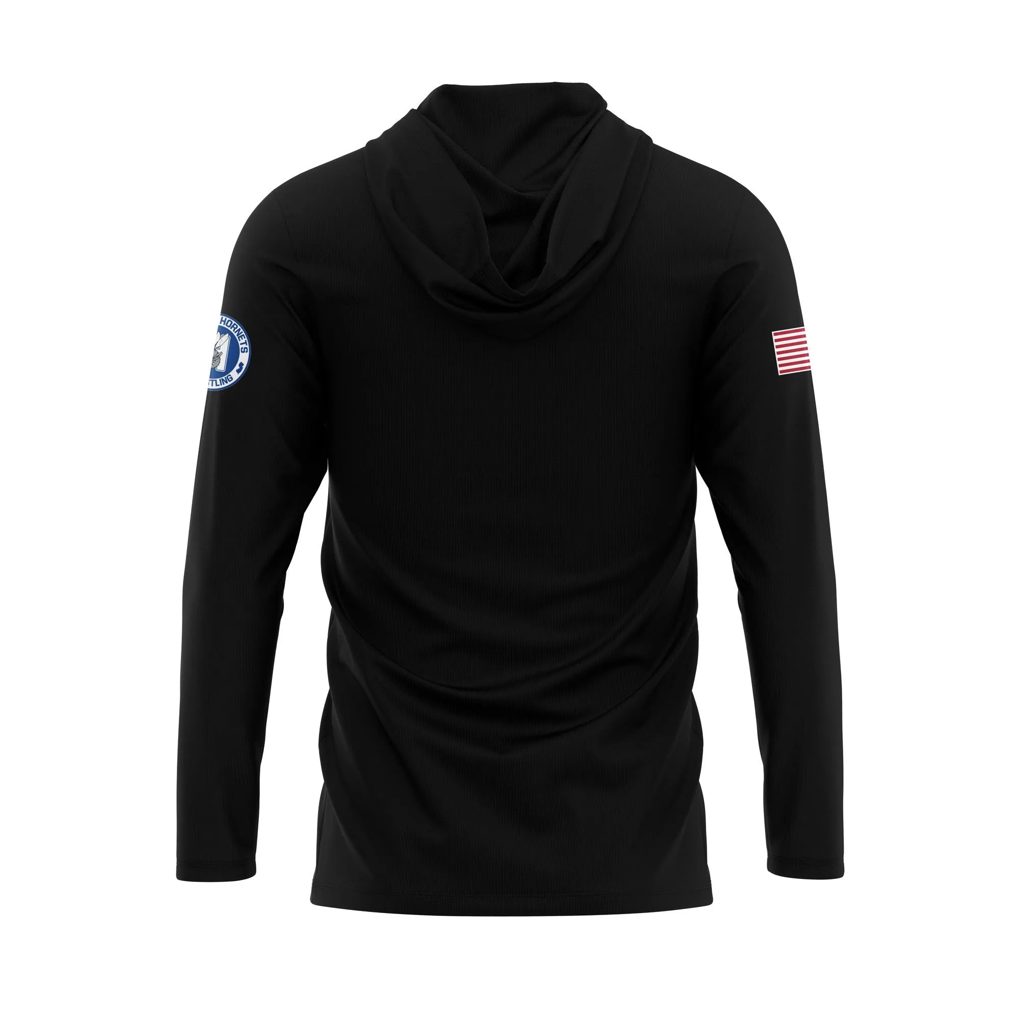 HOLMDEL WRESTLING Sublimated Lightweight Long Sleeve Black Hoodie