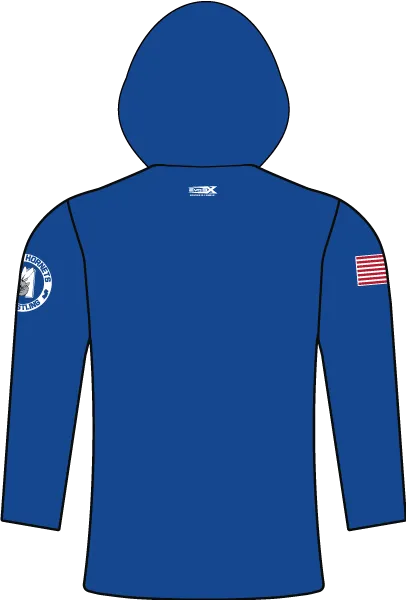 HOLMDEL WRESTLING Sublimated Lightweight Long Sleeve Blue Hoodie