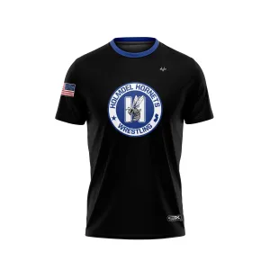 HOLMDEL WRESTLING Sublimated Short Sleeve Black Jersey