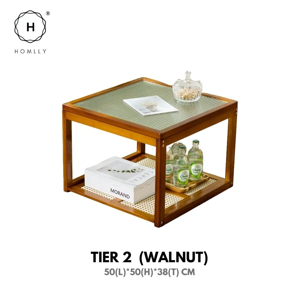 Homlly ika Nesting Living Room Coffee Side Table (Expandable)