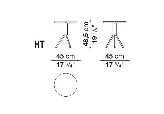 Husk Outdoor Small Table