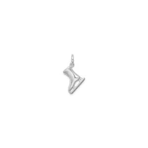Ice Skate Charm (Silver)