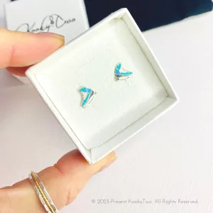 Ice Skate Stud Earrings