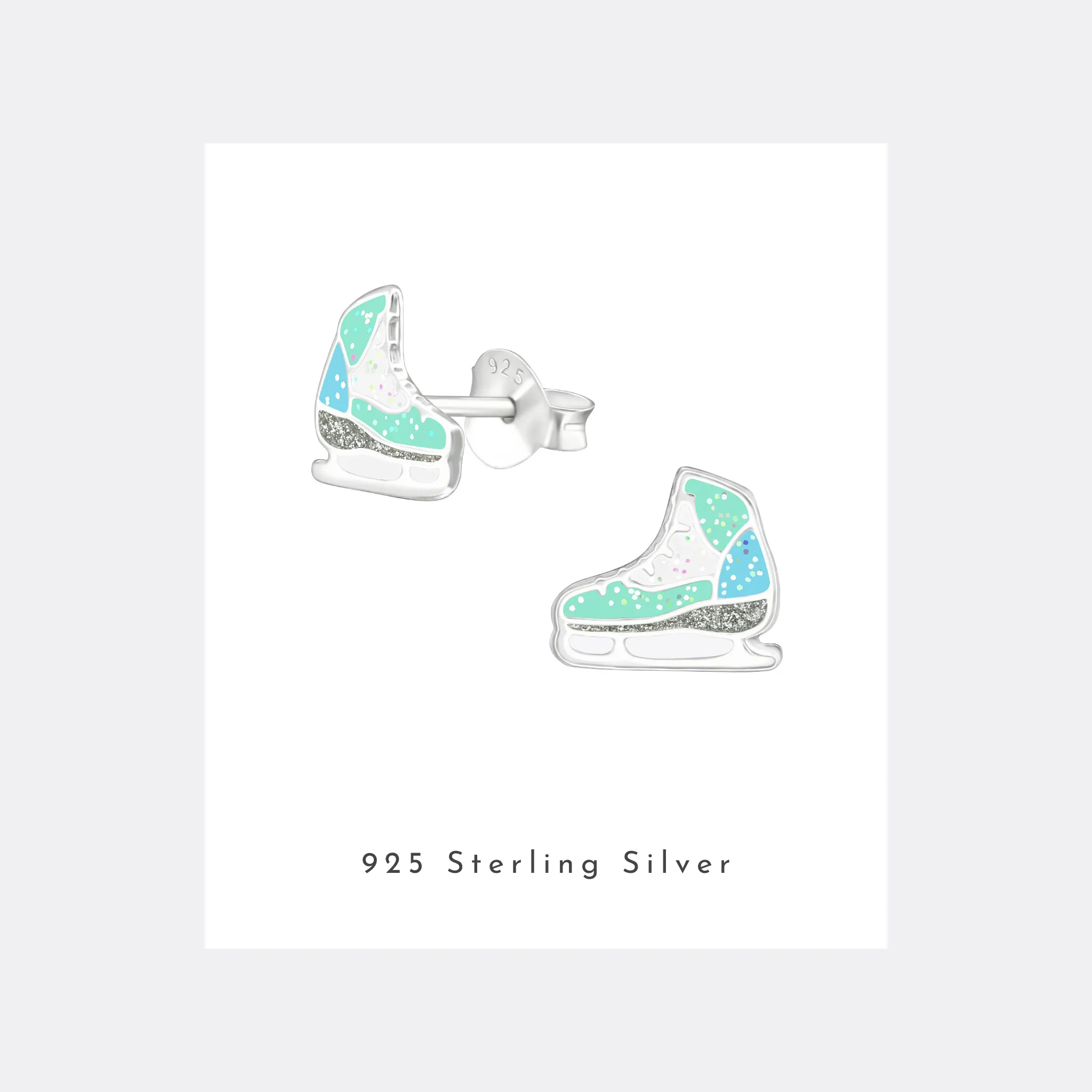 Ice Skate Stud Earrings