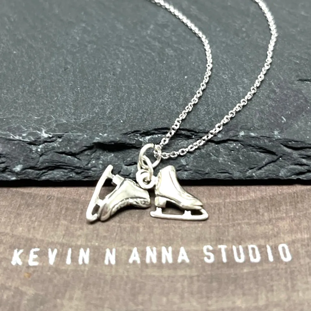 Ice Skates Necklace-1107